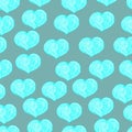 Vector image. Abstract pattern in the form of hearts. Royalty Free Stock Photo